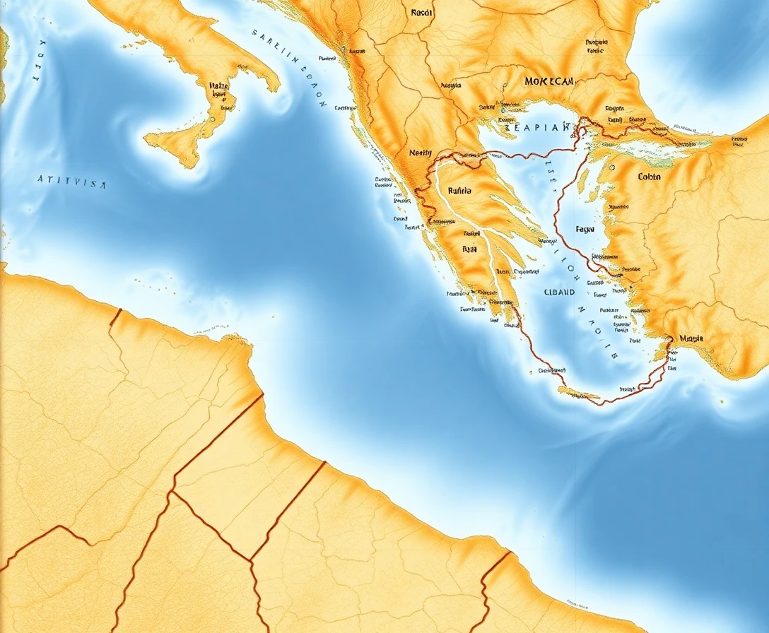 خريطة المغرب في العصر الروماني